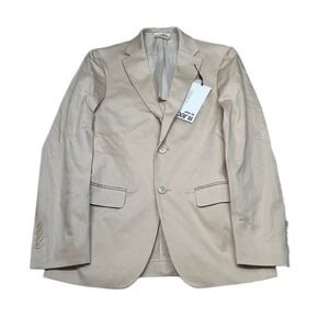 Bar III Slim Fit Cotton‎ Sport Coat Mens 36R 36 Tan Stretch Suit Jacket $360